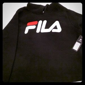 New FILA black Sherpa hoodie.